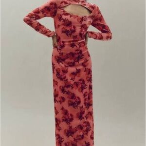 Anthropologie BHLDN Isabella Velvet Maxi Dress